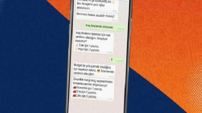 Budget Whatsapp Üzerinden Online Rezervasyon - OtonomHaber