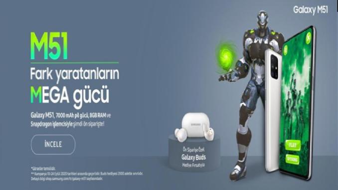 Snapdragon İşlemcili Samsung Galaxy M51 8 GB RAM Ön Siparişte - OtonomHaber