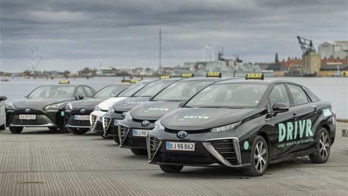 Kopenhag'da 100 Hidrojen Yakıtlı Toyota Mirai Taksi Yola Çıktı - OtonomHaber