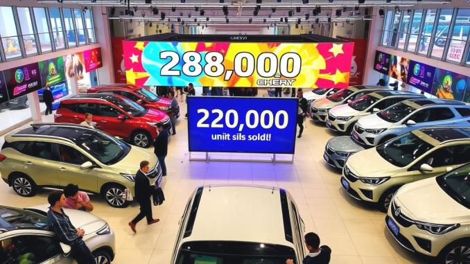 Chery'nin Aylık Satışları İlk Kez 280 Bin Adedi Geçti - OtonomHaber