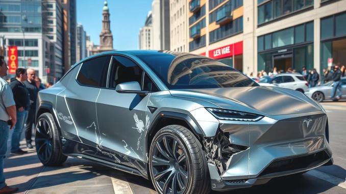 Tesla Cybertruck Otomatik Pilottayken Kaza Yaptı - OtonomHaber