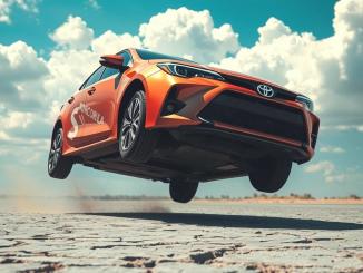 Sıcaklar Yolu Patlattı, Toyota Corolla Havaya Uçtu - OtonomHaber