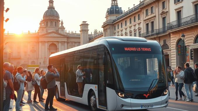 Madrid’de İlk Sürücüsüz Elektrikli Otobüs Denemesi - OtonomHaber