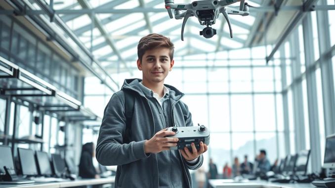 Tasarladığı Drone ile Dünya Şampiyonu Olan Kütahyalı Lise Öğrencisi, Gösteri Yaptı - OtonomHaber