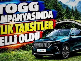 Togg Kampanyasında Aylık Taksitler ve 800 Bin TL Faizsiz Kredi Fırsatı - OtonomHaber